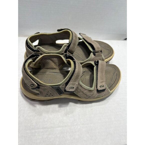 Ecco Womens off road Sandals Size 6 or 37 lite moon rock Leather Open Toe - Picture 5 of 10